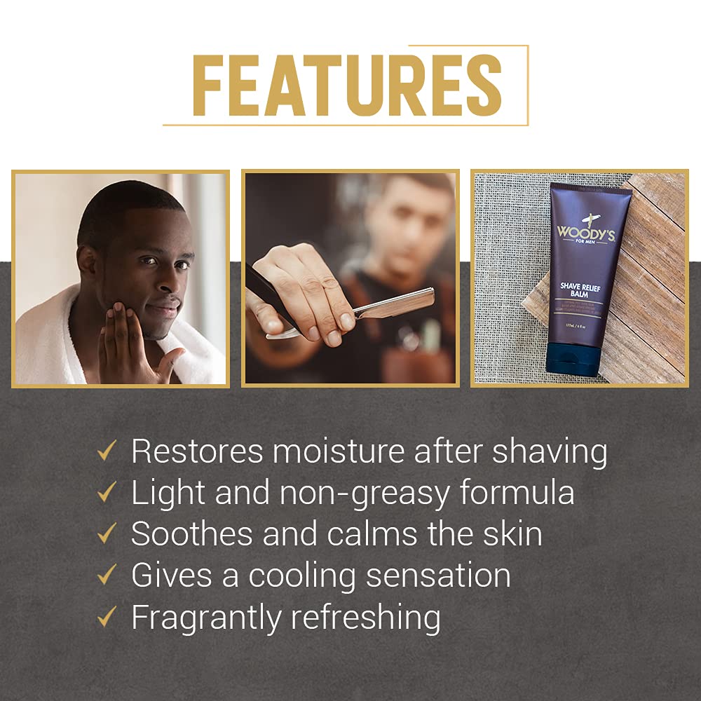 Woody's Shave Relief Balm, 6 oz by Woody's